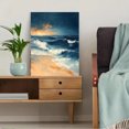 thumbnail image 5 of Qisvanset 12x16 Inch Framed Canvas Wall Art Peace Be Still Subtle Modern Coastal Biblical Scripture Wall Art, 5 of 8
