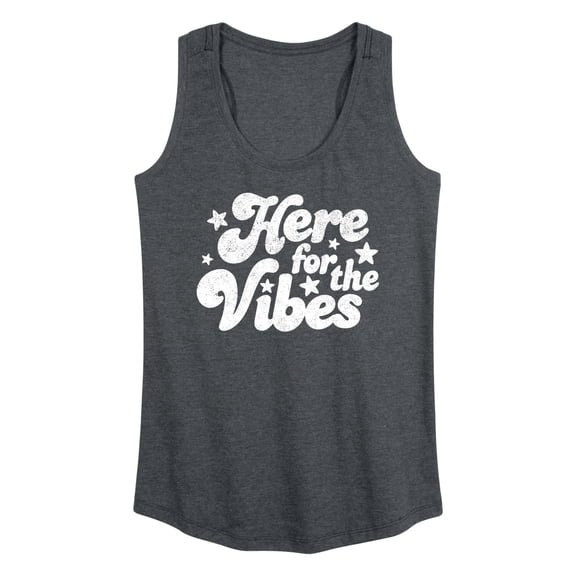 Instant Message - Here For The Vibes - Women's Racerback Graphic Tank