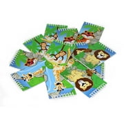 12 Mini Assorted Zoo Jungle Spiral Notebooks 3" - 1 Dz Animal Safari Memo Pads