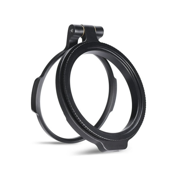 Seitruly Soporte de filtro de cámara Lente de videocámara Adaptador de montaje abatible Convertidor de anillos Accesorios para fotos 49 mm