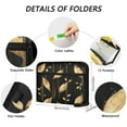 thumbnail image 3 of Accordion File Organizer with Zip Closure 13 Pockets Expanding File Folder Letter A4 Paper Document Organizer for Home Office Delicate Gold Leaf Pattern, 3 of 7