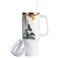 thumbnail image 2 of Bull Cow Daisies 40 oz Tumbler with Handle Insulated&nbsp;Travel Mug&nbsp;Lid Straw Leak Proof Steel Vacuum Water Bottles Glasses Fits in Car Cup Holder, 2 of 7