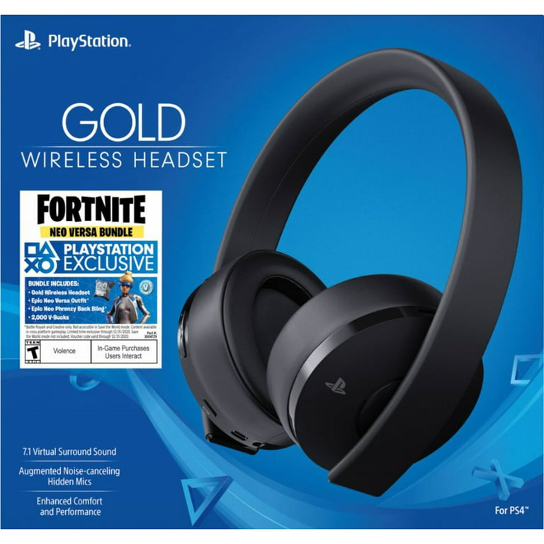 Playstation 4 Fortnite Gold Wireless Jet Black - Walmart.com