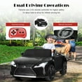 thumbnail image 4 of Costway 12V Kids Ride on Car Lexus LC500 Licensed Remote Control Electric Vehicle Black, 4 of 10