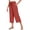 2# Vermilion, variant on Capris Pants for Women Summer Casual Loose Drawstring Elastic High Waist Straight 2026 Lounge Beach Cropped Trousers 20" 21" 22" Inseam Gray S