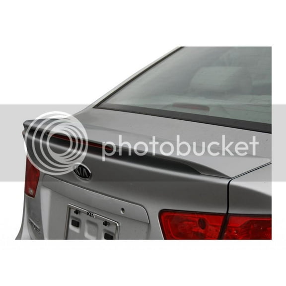 Kia Forte Sedan Spoiler Painted in the Factory Paint Code of Your Choice 517 UD