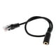 thumbnail image 4 of Convertidor de auriculares estéreo de 3,5 mm a divisor de auriculares con cable adaptador RJ9, 4 of 9