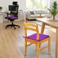 thumbnail image 5 of FEOLGEHLY Foam Chair Cushion with Straps, Seat Cushions for Office Chairs, Dining Room Chairs, Outdoor Seat Cushions for Patio Chairs, Breathable Seat Cushions for Home Office 16x16 in (Purple), 5 of 9