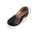 thumbnail image 3 of KALLORY Comfortable Women's Wedge Shoes - Lightweight Slip-On Sandals Breathable Hollow Out Low Heel Lazy Walking Loafers for Summer Size 37 Black, 3 of 10