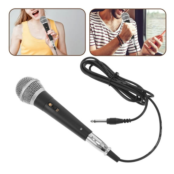 GOOHOCHY Wired Microphone For Karaoke Handheld Dynamic Vocal Mic With Cable Professional Singing Microphone For Speaker Microphone Prop