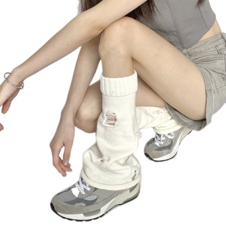 

Sorrowso Fashion Leg Warmers Lazy Style Knitted Leg Warmer Trumpet Warm Leg Warmer High Heels Boots Warm Leg Cover for Women Girl
