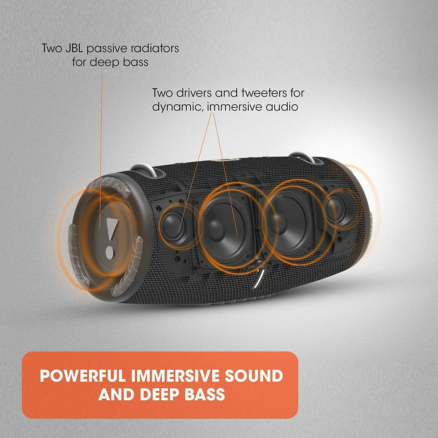 JBL Xtreme 3 Bluetooth Portable Speaker, Blue, JBLXTREME3BLUAM  (图3)