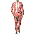 thumbnail image 5 of Christmas Mens Suit 2 Piece Funny Santa Graphic Xmas Jacket Blazer And Pant Set Slim Fit Winter Party One Button Christmas Suit, 5 of 6