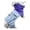 Blue Purple, variant on YIFAEUX Dog Raincoat Waterproof Snap Closure Dogs Rain Jacket Hooded Adjustable Puppy Raincoat with Leash Hole for Small Medium Dogs Outdoor Adventures