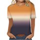 thumbnail image 1 of Camiseta de Manga Corta de Cuello Redondo Impresa Casual de la Moda de las Mujeres, Poliéster Ligero para el Uso Diario, 1 of 8