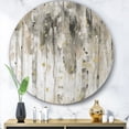 thumbnail image 3 of Designart 'The Modern Grey Forest IV' Glam Metal Circle Wall Art, 3 of 3