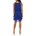 thumbnail image 3 of S.L. Fashions Women's Sleeveless Chiffon Tiered Cocktail Dress Petite and Missy, 3 of 7