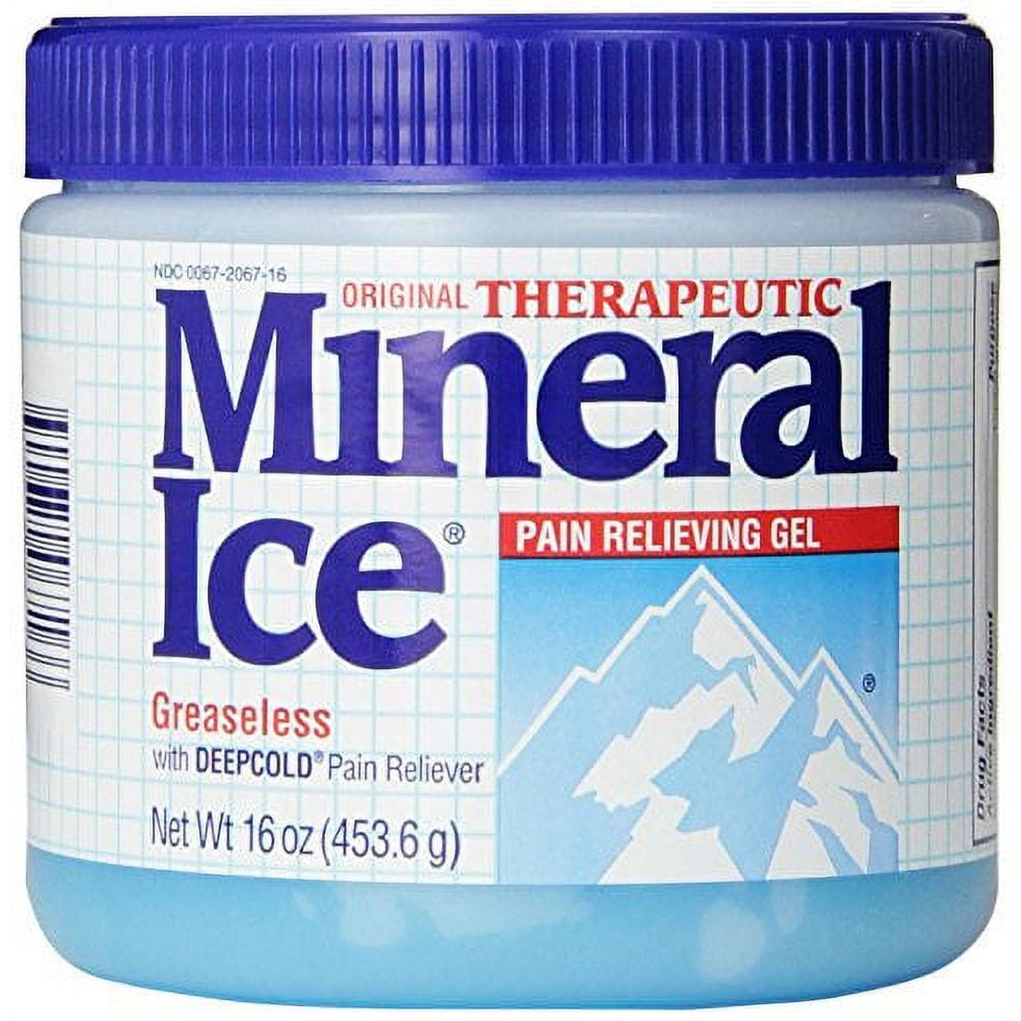 Mineral Ice Topical Analgesic Pain Reliving Gel 16Oz Each