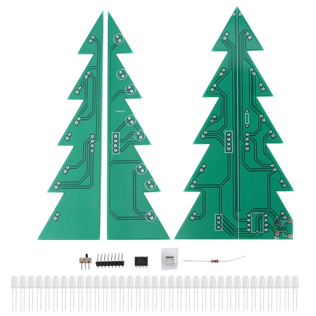 Kit de adorno LED para árbol de Navidad, módulo de placa de circuito impreso electrónico, decoración
