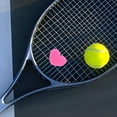 thumbnail image 3 of FELTECHELECTR 6 PCS Tennis Racket Dampeners Heart Shape for Professional Players with Stability, 3 of 3