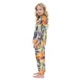 thumbnail image 4 of Fluffy Pajamas Set Fuzzy Winter Warm Pj Sets Pullover Tops and Long Pants Abstract Watercolor Flower Painting Medium, 4 of 8