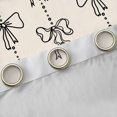 thumbnail image 4 of Feelyou Child Kawaii Bow-tie Black Out Curtains, Bowknot Ribbon Stripes Curtains Pack of 2 (42x63 Each), Cartoon Princess Style Bedroom Curtains, Curtains and Drapes Room Decor, 4 of 6