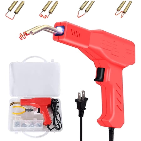 Yeacher Plastic Welder Machine, Handheld Plastic Welding Kit PVC Repair Machine Hot Welding Stapler Kit