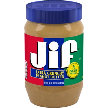 Jif Extra Crunchy Peanut Butter, 40-oz Jar