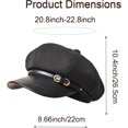 thumbnail image 3 of Newsboy Hats and Caps Women's Octagonal Hat Beret Women Trendy Cute Dress Hats Fall Ladies Coraline Hat Fashion, 3 of 7