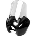 thumbnail image 1 of Krator Tall Fairing Windshield Club Style Kit, Black with Clear, 1 of 1