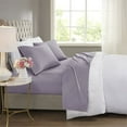 thumbnail image 2 of Beautyrest Ensembles de Draps Rafraîchissants en Satin de Coton et Polyester Contemporain Violet, 2 of 8