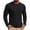 Black, variant on Men's Long Sleeve Shirts Casual Crewneck Pullover T-Shirt Stretch Textured Knit Tee Cold Weather Base Layer Winter Warm Undershirts