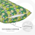 thumbnail image 4 of Haiem Pillowcase for Hair and Skin Queen - Cartoon Koala Bear and Leaf Printed Soft Pillowcase with Envelope Closure-16"x24", 4 of 8