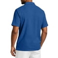 thumbnail image 6 of Hearthz Mens Golf Polos Moisture Wicking Men's Short Sleeve Shirts Casual Summer Shirt Soft Breathable Golf Polos for Men Blue S, 6 of 9
