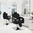 thumbnail image 2 of Salon Chair for Hair Stylists, Heavy Duty Hydraulic Barber Chair with 360 Swivel, Reclining Stylist Chair for Hairdressing, Beauty Spa, Max Load 330 Lbs, 2 of 9