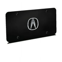 Au-TOMOTIVE GOLD Acura Chrome Logo on Black Plate