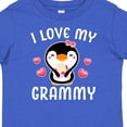 thumbnail image 4 of Inktastic I Love My Grammy with Cute Penguin and Hearts Girls Baby T-Shirt, 4 of 5