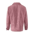 thumbnail image 5 of Women's Sweaters Winter Hooded Cardigans Button Up Cable Knit Coats Jackets Outerwear with Pockets Pink, XXXL, 5 of 5