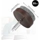 thumbnail image 2 of La silla se desliza para clavar, 80 piezas de clavos deslizantes para muebles, deslizadores redondos de 22 mm Cha, 2 of 5