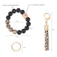 thumbnail image 2 of Key Chain Women Bracelet Keychain Bangle Car Key Chain Silicone Beads Wrist Key Chain For Women, 2 of 5