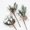 White, variant on 12Pcs Christmas Floral Pine Cones, White Red Berry Stems, Artificial Pine Branches with Snowflakes Flocked Floral Picks for Crafts DIY Holiday Xmas Tree Winter Decor