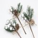 thumbnail image 1 of Material hecho a mano DIY simulación agujas de pino bayas rojas de Navidad ramas de pino decoración de árbol de Navidad ramo, 1 of 6