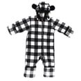 thumbnail image 2 of 87002-BLKHTR-0-3M At The Buzzer Baby Boys Fleece Pram (Black / White, 6-9 Months), 2 of 2