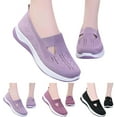 thumbnail image 3 of Orthopedic Shoes for Women, Women Wide Width Breathable Walking Comfortable Slip on Sneakers, Non Slip Food Service Lightweight Sneaker, Nurse Shoes Arch Support Sneakers, Orthopedic Shoes, 3 of 9