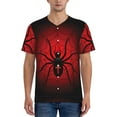 thumbnail image 4 of Haiem Hip Hop Hipster Baseball Jersey Button Down Shirts Sports Uniforms Men Women Jersey(Spider on the Web,Large), 4 of 9