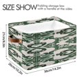 thumbnail image 4 of IAUYY Set of 2 Storage Cubes with Handles-Not Prone to Deformation Canvas Storage Baskets for Bedroom Closet Living Room Decorative Storage Baskets Earth Tones, 4 of 9