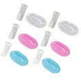 thumbnail image 4 of Cepillo de Dientes de los Dedos del Bebé, Azul Rosa Bebé Para Bebés Dedo Dedo del Dado Pincel de Silicona Suave Para El El atrenamiento de Higiene Bucal Tempana, 4 of 7