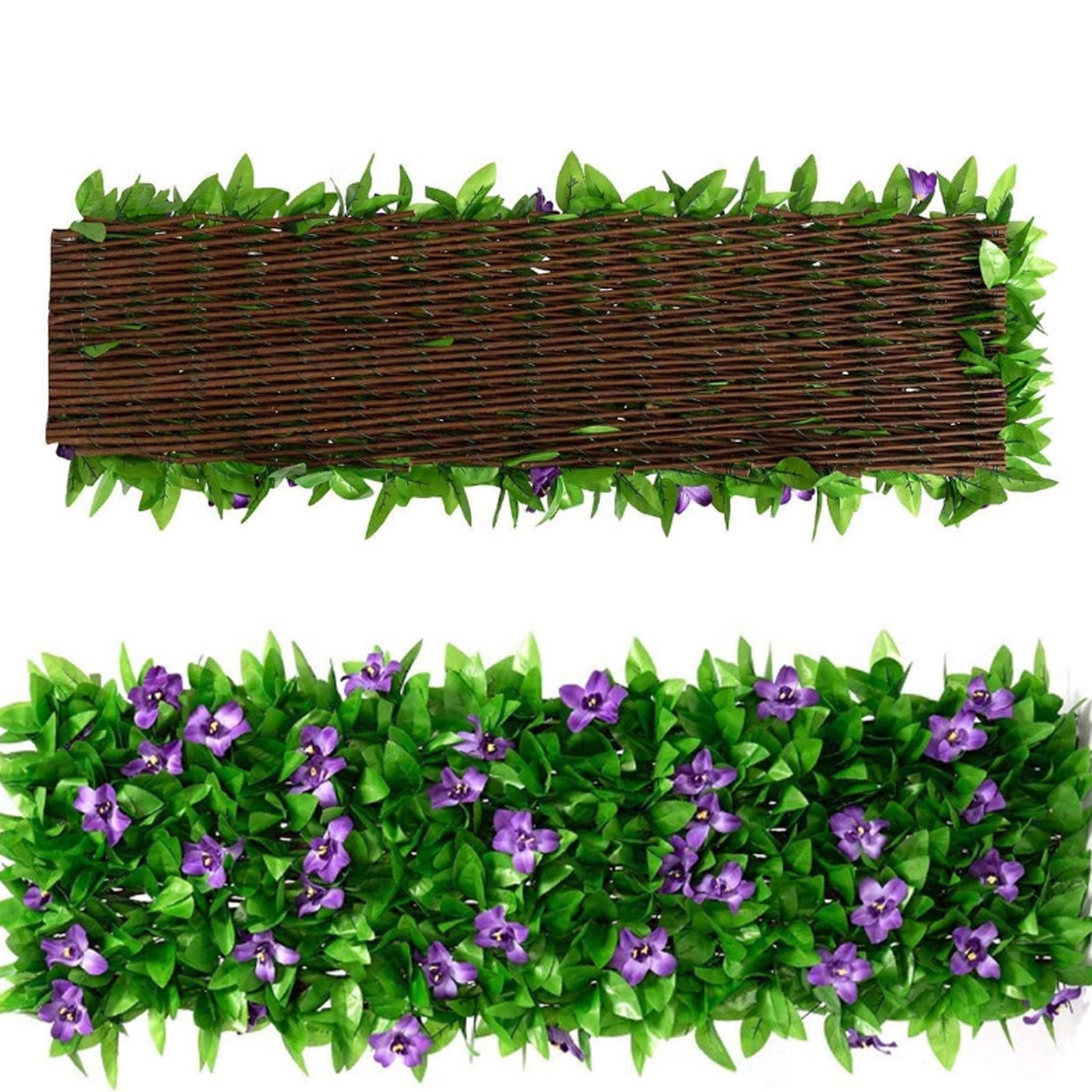 Viugreum Privacy Fence Expandable Faux Greenery Wall Artificial Ivy