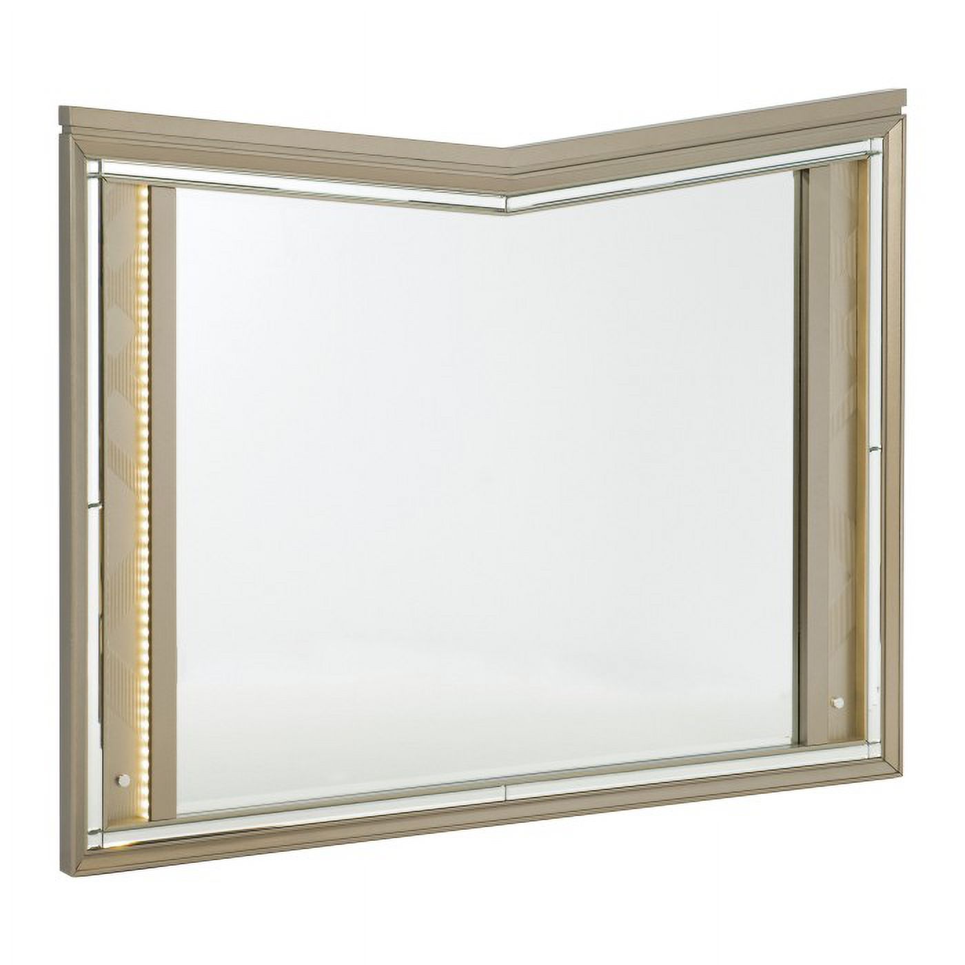 Bijou Collection Dramatic Glamour with V-Notch Design and LED Backlighting