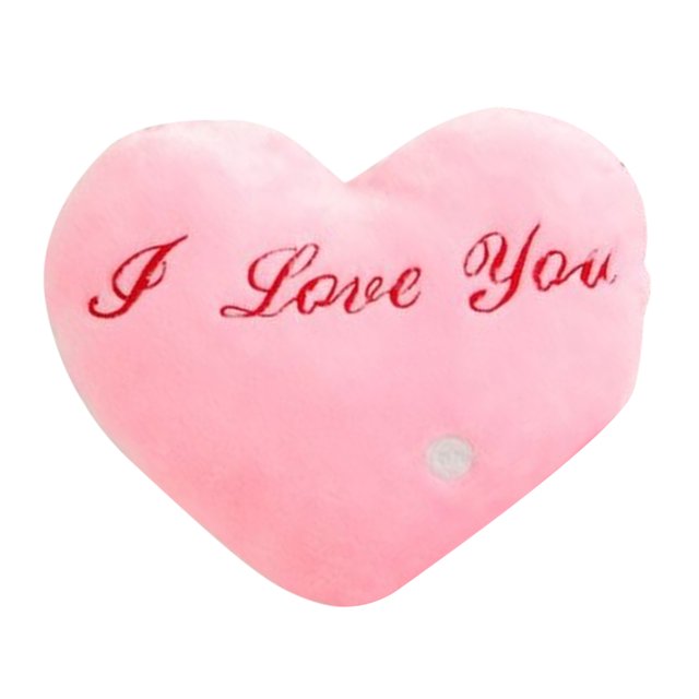 FLhrweasw Cojín Almohada Amor LED Juguete Felpa Brillante para Y Niñas (rojo)